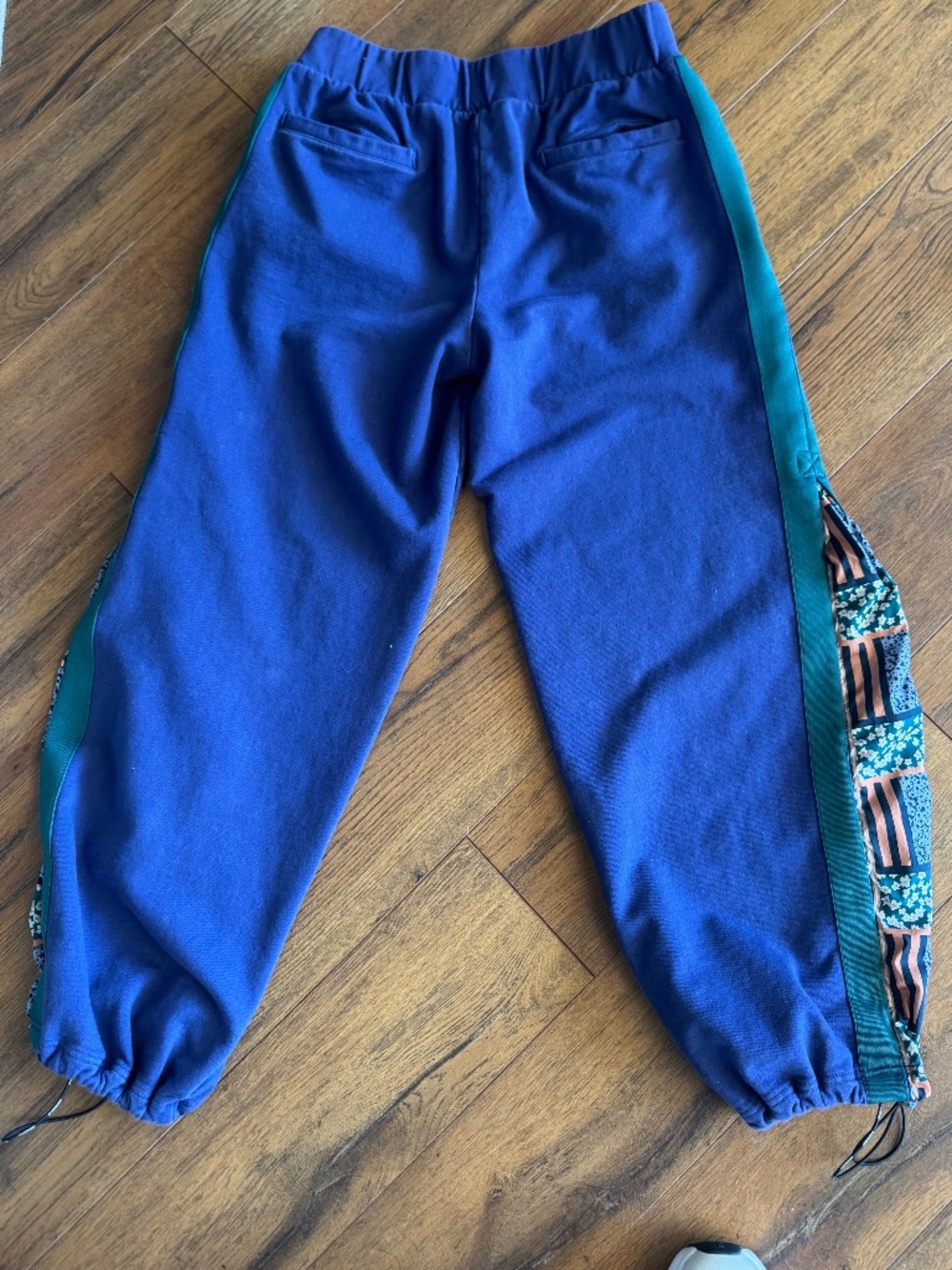 Free People Movement Navy Floral Side Panel Joggers Large - Picture 2 of 14